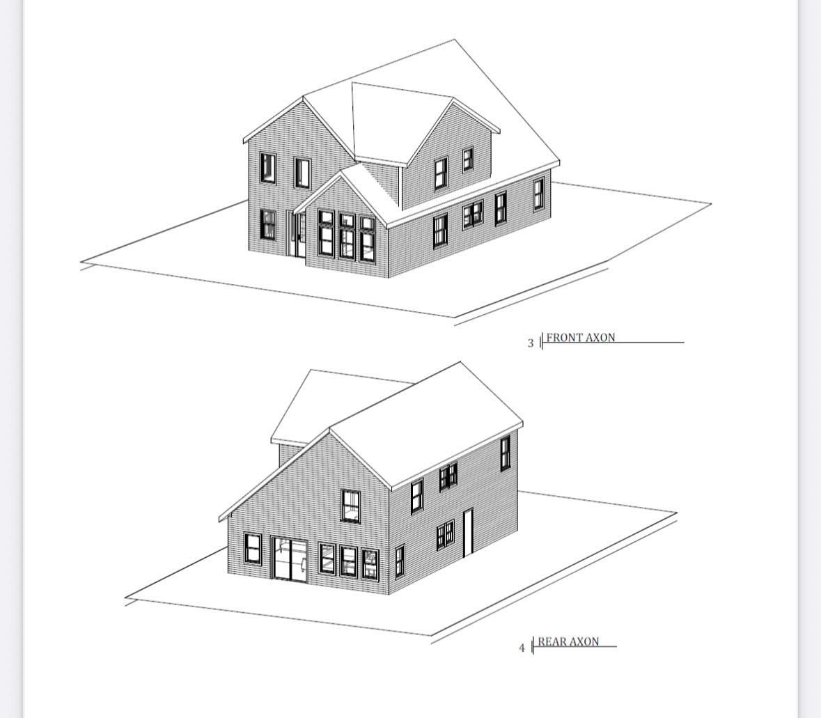 The Ellie &mdash; front and rear axonometric views