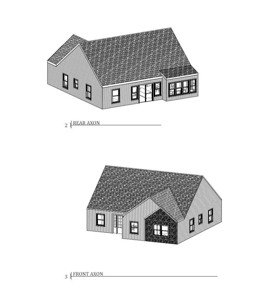 The Joleen &mdash; front and rear axonometric views